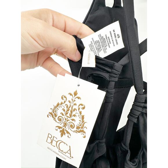 Becca by Rebecca Virtue Skylar Plunge One Piece Swimsuit S NWT - Picture 4 of 7
